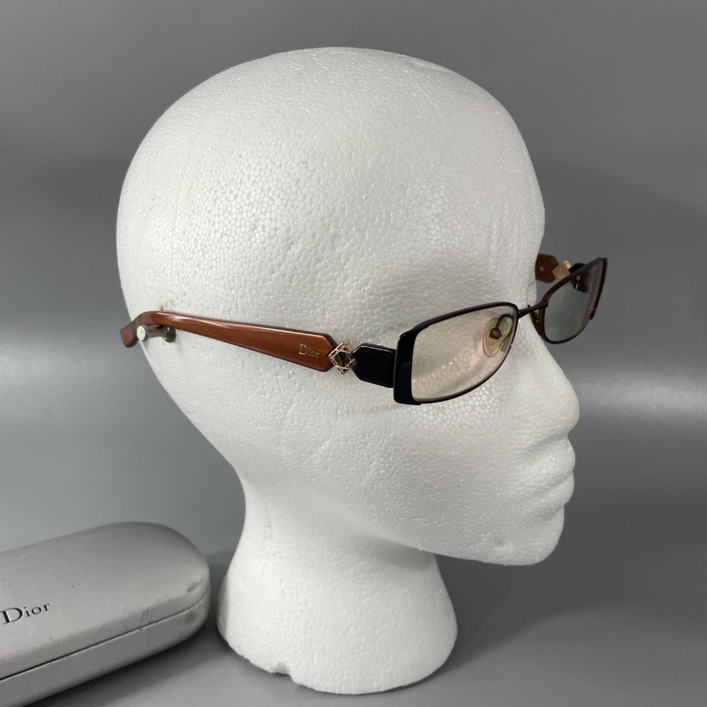 CHRISTIAN DIOR CD3747 3747 YGJ Brown Eyeglass Frame w/Case - Picture 4 of 13